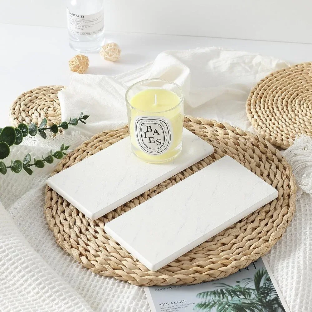 2PCS Diatomite Marble Stone Drying Mat for Kitchen Counter, Water Absorbing Soap - Picture 8 of 8